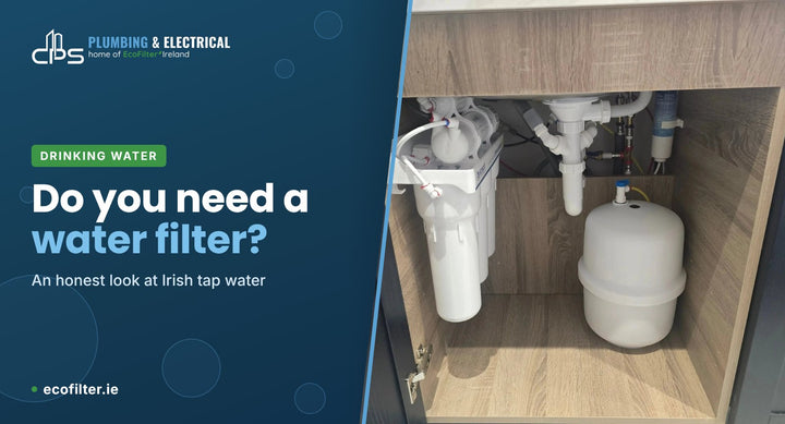 Reverse osmosis drinking water system fitted under a kitchen sink
