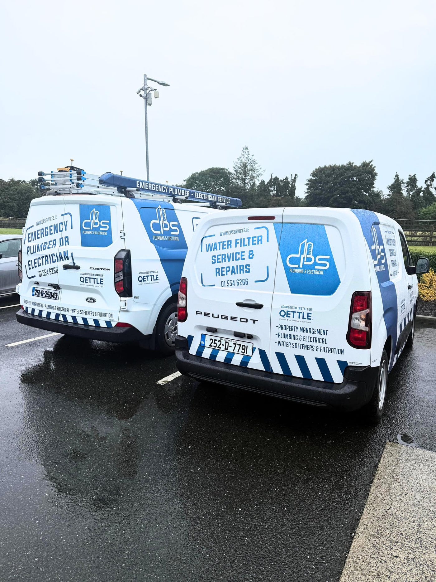 CPS Plumbing & Electrical vans