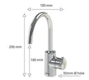 QETTLE Mini 2-in-1 Instant Boiling Water Tap | For Offices & Canteens Qettle