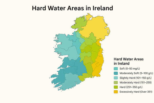 Water Hardness Levels by County in Ireland