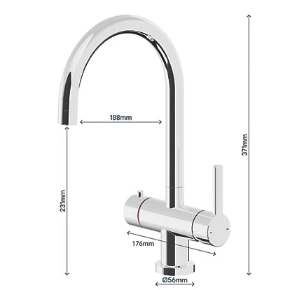 ARIA Avellino Boiling Water Filter Tap INSTALLATION INCLUDED!