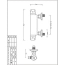 Mulga Exposed Single-Outlet Thermostatic Silver Mixer Shower Valve