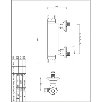 Mulga Exposed Single-Outlet Thermostatic Silver Mixer Shower Valve