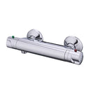 Mulga Exposed Single-Outlet Thermostatic Silver Mixer Shower Valve