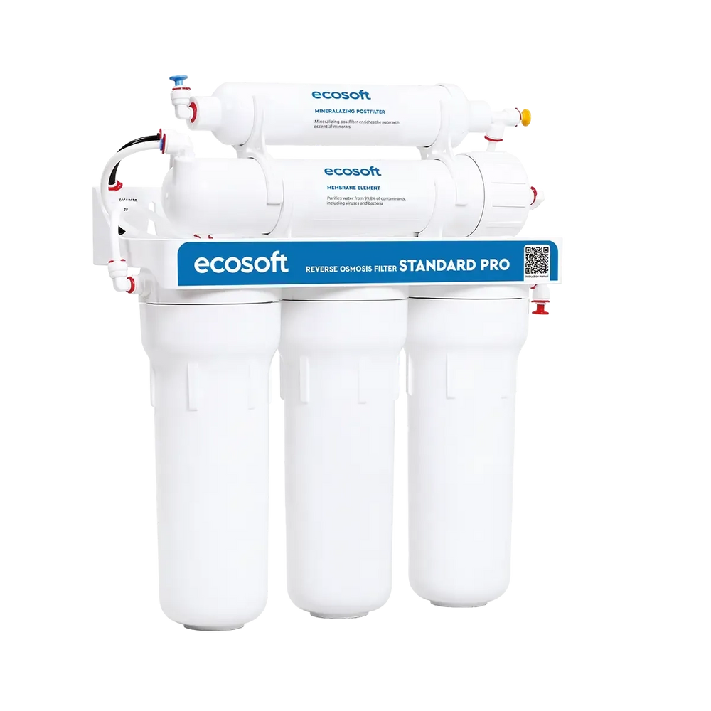 EcoSoft Pro fitted under a kitchen sink