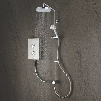 Mira Decor Dual Warm Silver 10.8 kW Manual Electric Shower