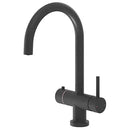 black hot water tap