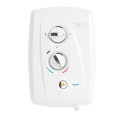 White electronic device with control knobs on a white background