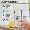 Ecosoft CROSS MAX smart features - automatic membrane flushing, leak detection and cartridge replacement reminder