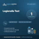 Legionella water test kit, analysed by Fitz Scientific