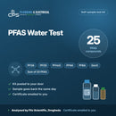 PFAS forever chemicals water test, 25 compounds, analysed by Fitz Scientific