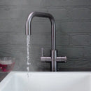 QETTLE Q9402GNMPV Signature Modern 4-In-1 Boiling Water Tap 4 Litre Square Spout - Gunmetal