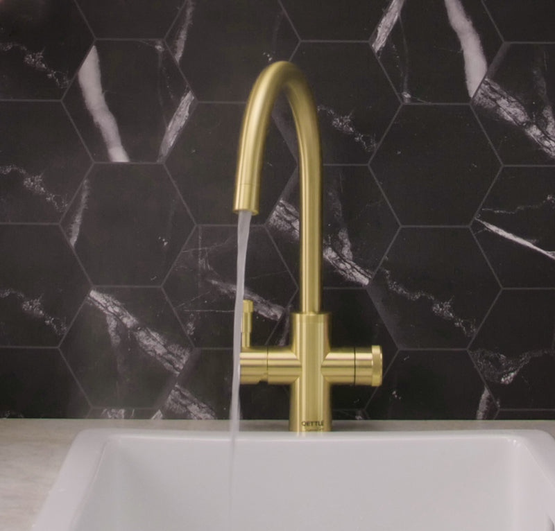 QETTLE Signature Modern Brass Boiling Water Tap INSTALLATION INCLUDED!