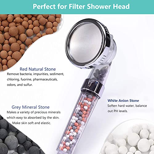 3 Packs Ionic Shower Head Filter Beads with water filtering benefits