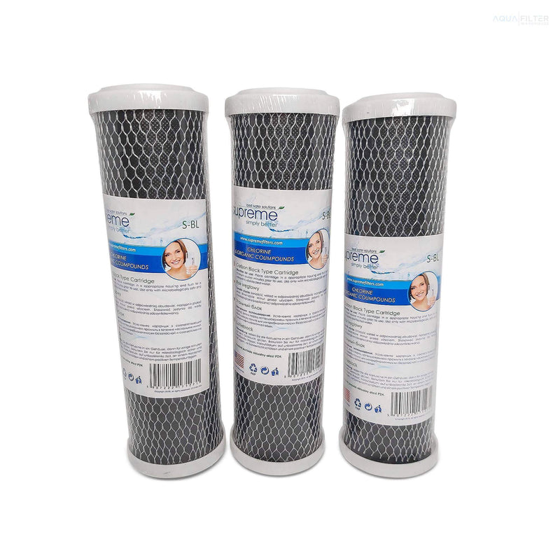 3 packs of carbon block water filter replacement