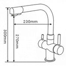 Osmio Alba Chrome 3-Way (Tri-flow) Kitchen Tap €159.99 Water Filter Tap
