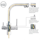 Supreme Chrome 3-Way (Tri-flow) Kitchen Tap €129.00 Water Filter Tap