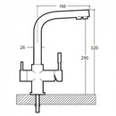 Supreme Chrome 3-Way (Tri-flow) Kitchen Tap €129.00 Water Filter Tap